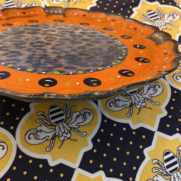 GORGEOUS 🇮🇹 RARE WOODEN MADE IN ITALY 🇮🇹 REPURPOSED CUSTOM HAND PAINTED TRAY - Picture 7 of 8